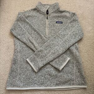Patagonia Gray Zip-Up Sweater